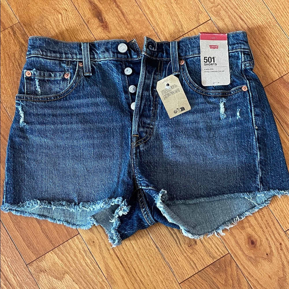 Levi's Women's Dark Blue Jean Shorts Sz 28
